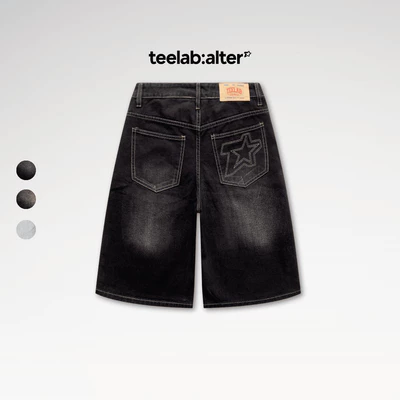 Quần Shorts Jeans Teelab Alter Denim Oversized Shorts SH001