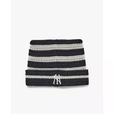 MLB - Nón len unisex tai mèo kẻ sọc Summer_3ABNB0363-50BKS