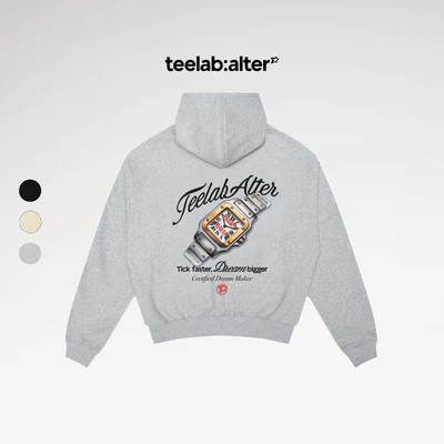 Teelab Alter Boxy Fleece Time Hoodie HD128