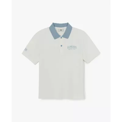MLB - Áo polo unisex cổ bẻ tay ngắn Basic Small Letter_3APQB0263-50IVS
