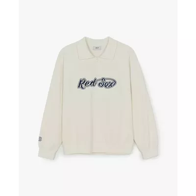 MLB - Áo sweatshirt unisex cổ bẻ tay dài Basic Cursive_3AMTB0761-43CRS