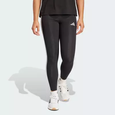 adidas Phong cách sống Quần Legging Cotton 3 Sọc Essentials Nữ Đen JE0072