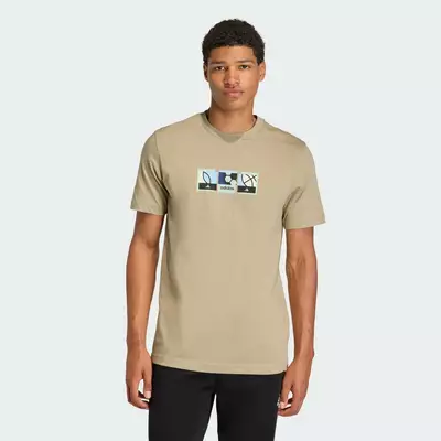 [Duy nhất 8.8 - VOUCHER 30%]adidas Phong cách sống ÁO THUN GRAPHIC STAMPS MEMORIES OF SPORT Nam nâu KG5404