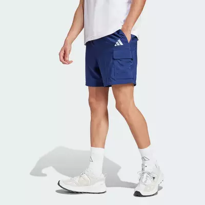 adidas Phong cách sống Quần Short Túi Hộp Logo Nhỏ Chelsea Essentials Nam Màu xanh da trời JF3532