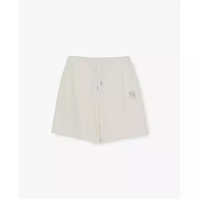 MLB - Quần short unisex ống rộng lưng thun Monogram_3ASPM0163-50IVS