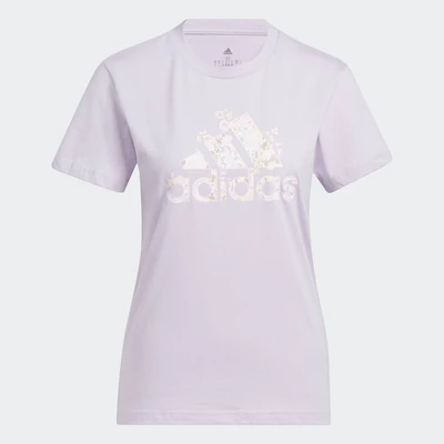 adidas Phong cách sống Áo Thun Graphic Badge of Sport In Hoa Nữ Màu tím H52232