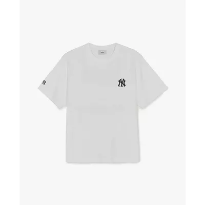 MLB - Áo thun unisex tay ngắn Basic Street Back Lettering_3ATSB1063-50WHS