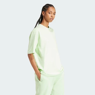 adidas Phong cách sống Áo Thun Essentials Adicolor Nữ màu xanh lá IR5935