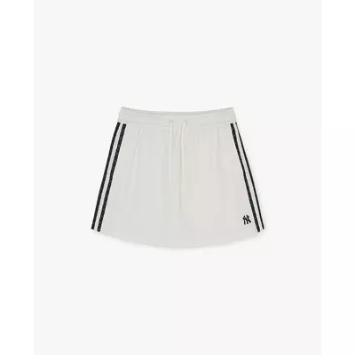 MLB - Quần short giả váy nữ lưng thun Varsity_3FSKV2263-50IVS
