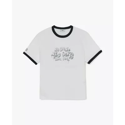 MLB - Áo thun unisex cổ tròn tay ngắn Letter Graphic_3ATSV5163-43WHS