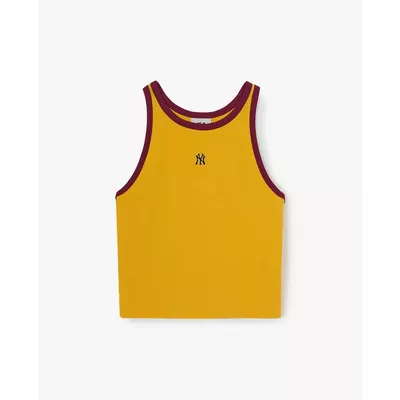 MLB - Áo ba lỗ nữ phom croptop Basic Ringer_3FTOB0163-50YED