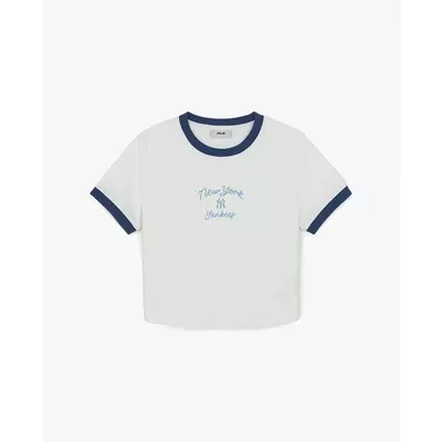 MLB - Áo croptop nữ cổ tròn tay ngắn Sportive_3FTSV0163-50WHS