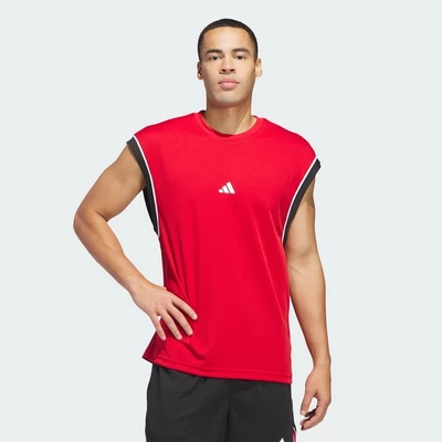 adidas Bóng rổ Áo Tank Top Không Tay adidas Basketball All-World Nam Đỏ JN4720