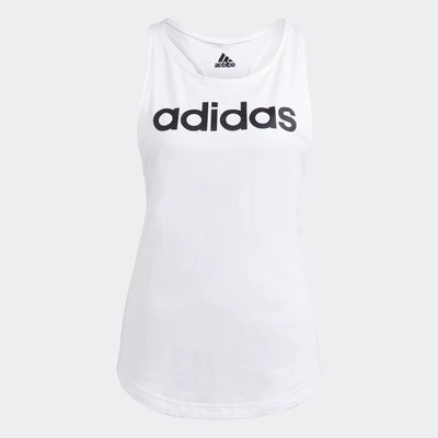 adidas Phong cách sống Áo Tank Top Logo Dáng Suông Essentials LOUNGEWEAR Nữ trắng GL0567