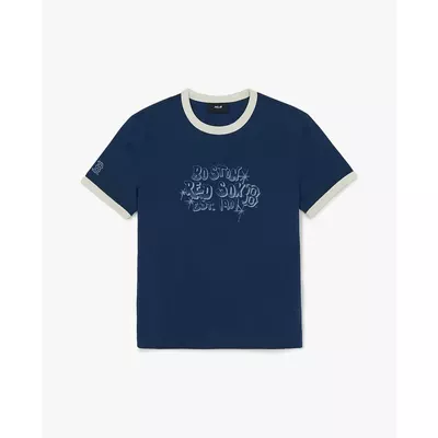 MLB - Áo thun unisex cổ tròn tay ngắn Letter Graphic_3ATSV5163-43NYD