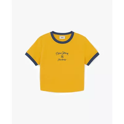 MLB - Áo croptop nữ cổ tròn tay ngắn Sportive_3FTSV0163-50YED