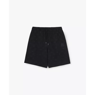MLB - Quần short unisex ống rộng lưng thun Monogram_3ASPM0163-50BKS