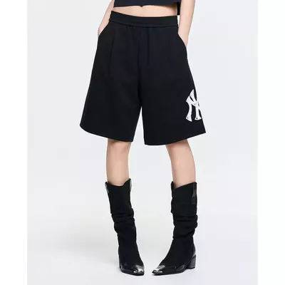 MLB - Quần short unisex ống rộng Basic Mega Logo_3ASPB1063-50BKS