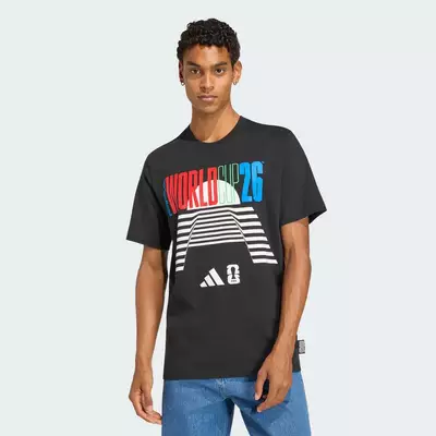 adidas Bóng đá Áo Thun World Cup Tour FIFA World Cup 26™ Nam Đen KC1342