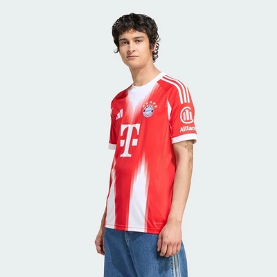 adidas Bóng đá Áo Đấu Sân Nhà FC Bayern 25/26 Nam Đỏ JJ2137