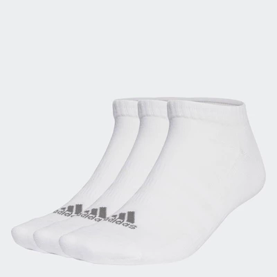 adidas Phong cách sống & Bóng rổ Bộ 3 Đôi Tất Cổ Thấp Lót Đệm Unisex trắng IA3943