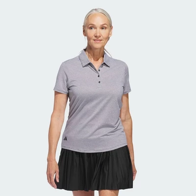 adidas Đánh gôn Áo Polo Ngắn Tay Ottoman Nữ Nữ Xám IP8675