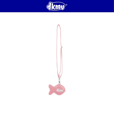 Túi hồng pastel hình hộp Cá mini DKMV chất liệu da in logo đeo chéo phối khóa kéo hình Cá Fishy Pouch | K-B37-H