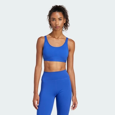 adidas Gym & Training Áo Bra Medium Support Essentials All Me Nữ Màu xanh da trời IU1680