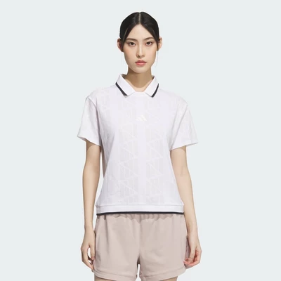 adidas Đánh gôn Áo Polo Ngắn Tay Logo Jacquard Badge of Sport Nữ trắng JE8300