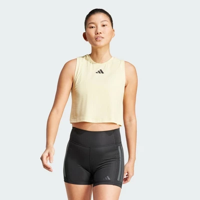 adidas Gym & Training Áo Tank Top Boxy 3 Gạch PrimeLift Nữ Màu vàng JG6182