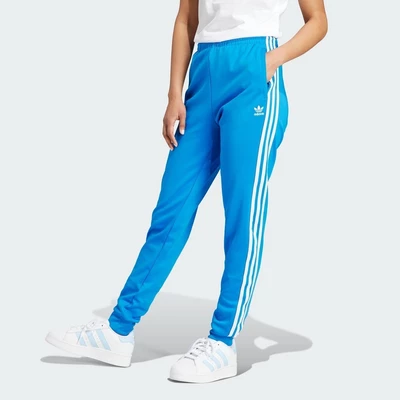 adidas Phong cách sống Quần Track Pant Bo Gấu Classics Adicolor Nữ Màu xanh da trời II0753