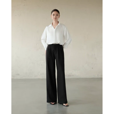 RUBIES Vella Pants - Quần Dài Nữ Cạp Lưng Mỹ Ống Suông Rộng