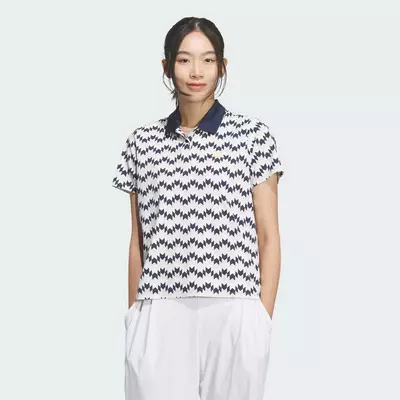adidas Đánh gôn ÁO NGẮN TAY CLIMACOOL ALL OVER PRINT Nữ trắng KB4752