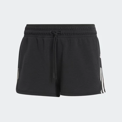 adidas Gym & Training Quần Short Pacer Tập Luyện 3 Sọc Cotton Train Essentials Nữ Đen HR7853