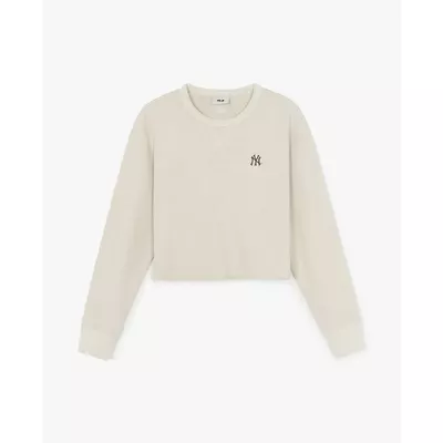 MLB - Áo sweatshirt nữ cổ tròn tay dài Varsity Vintage_3FMTV0854-50CRS