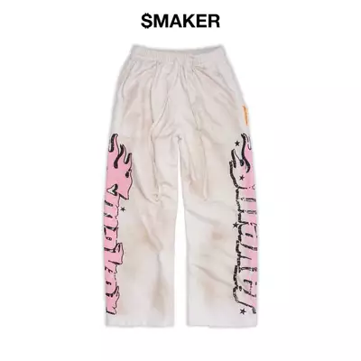 [SMAKER] Quần dài màu kem 100% cotton - WORLDWIDE WASHED PANTS IN CREAM