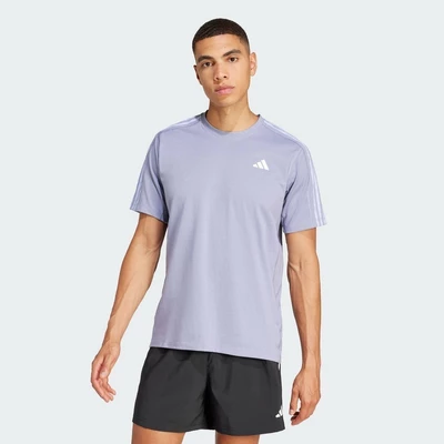 adidas Chạy Áo Thun 3 Sọc Own the Run Nam Màu tím JD2315