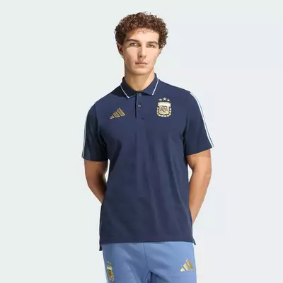 adidas Bóng đá Áo Polo DNA Đội Tuyển Argentina Nam Màu xanh da trời KF0326