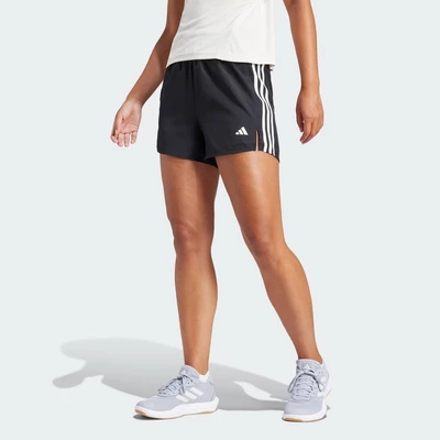 adidas Gym & Training Quần Short Cạp Cao 3 Sọc Nữ Đen JF4359