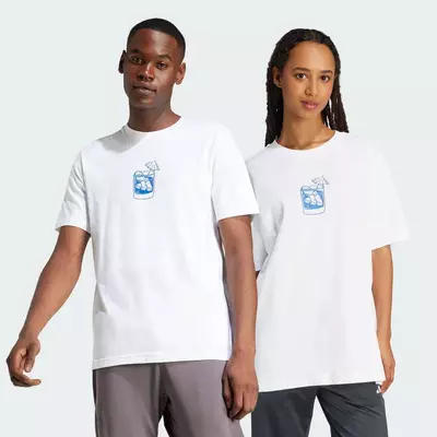 adidas Phong cách sống Áo Thun Graphic Lounge Drink Nam trắng JJ4013