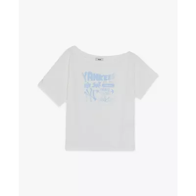 MLB - Áo trễ vai nữ tay ngắn Street Graphic_3FTSB6763-50WHS