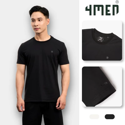 Áo Thun Nam Cool-X Cổ Tròn In Logo Bông Tuyết Form Slimfit AT188 Thoáng Khí, Ôm Vừa Vặn, Trẻ Trung