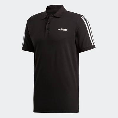 adidas Phong cách sống Áo polo 3 Sọc Nam Đen EJ0927