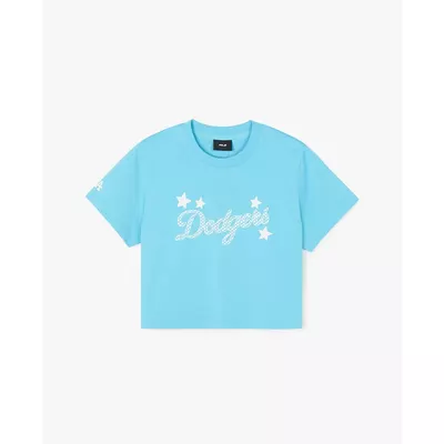 MLB - Áo croptop nữ cổ tròn tay ngắn trẻ trung_3FTSX0243-07TQS