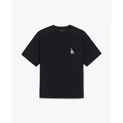 MLB - Áo thun unisex tay ngắn Basic Color Lettering Graphic_3ATSB6363-07BKS