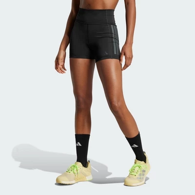 adidas Gym & Training Optimé 3-Stripes 1/4 Short Leggings Women Black JG6144