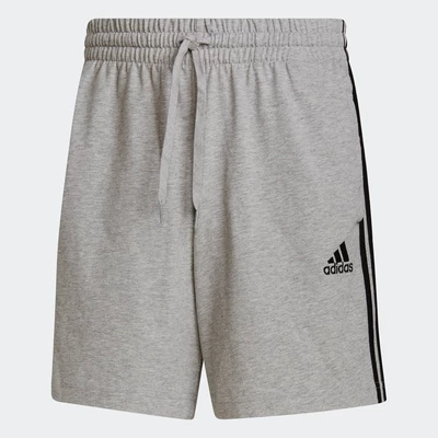 adidas Phong cách sống Quần Short 3 Sọc Essentials AEROREADY Nam Xám GK9990