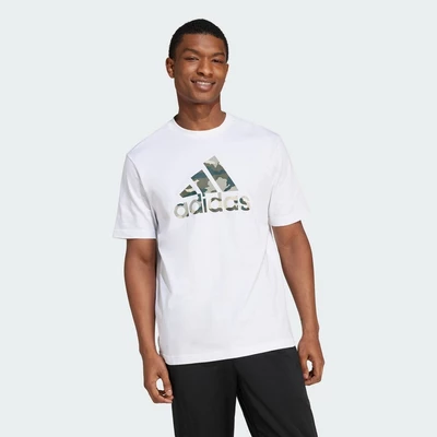 adidas Phong cách sống Áo Thun Graphic Camo Badge of Sport Nam trắng IW2676