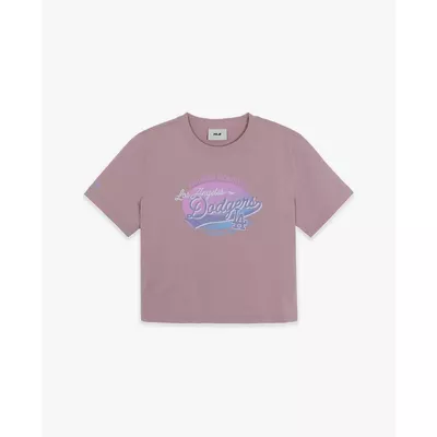 MLB - Áo croptop nữ cổ tròn tay ngắn Vintage Graphic_3FTSX0663-07LDL