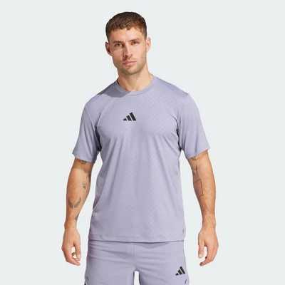 adidas Gym & Training PrimeLift 3-Stripes Tee Men Purple JI8216